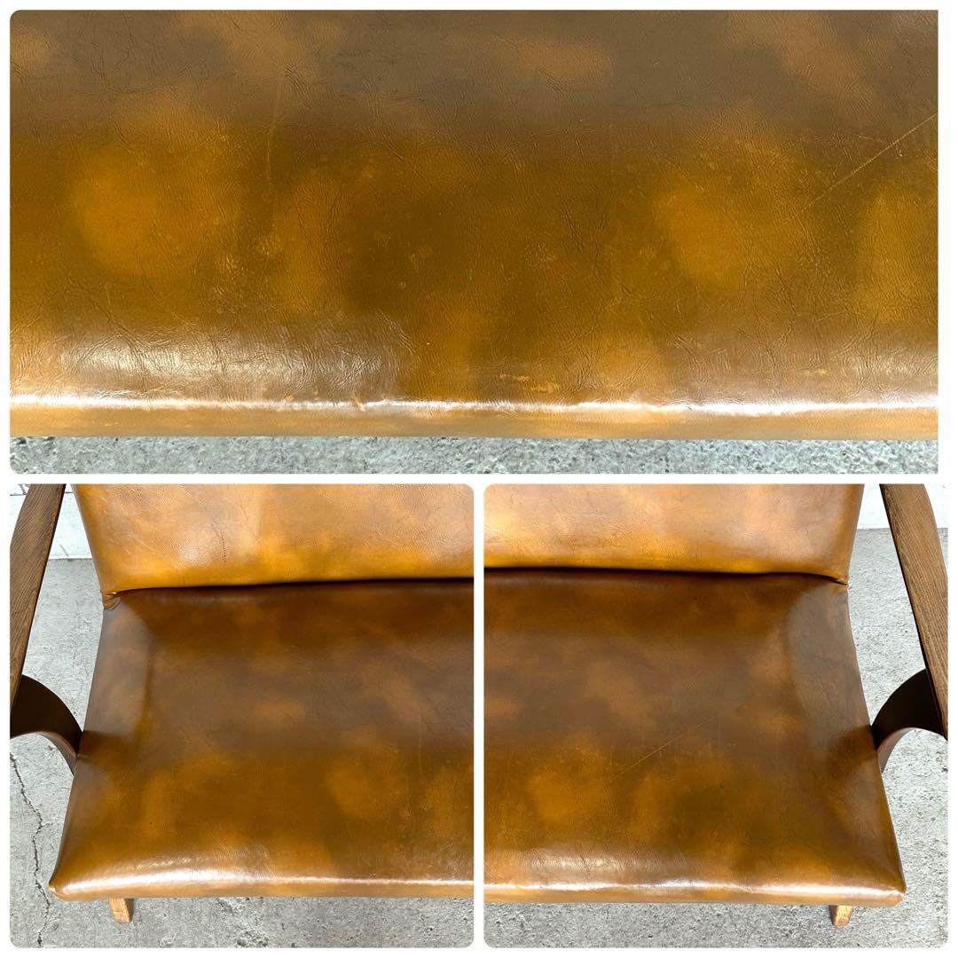 ✦60s〜70s✦ 昭和レトロ ミッドセンチュリー 2人掛けソファ ヴィンテージ