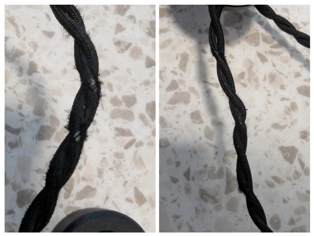 USED アイアン×ツイード スタンドライト フロアランプ ミッドセンチュリー