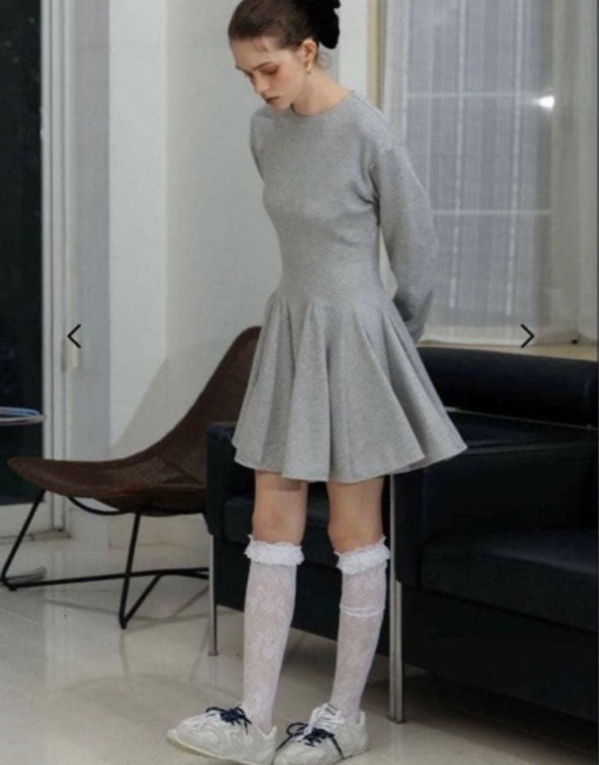 THETOE Poros Flare Onepiece S グレー