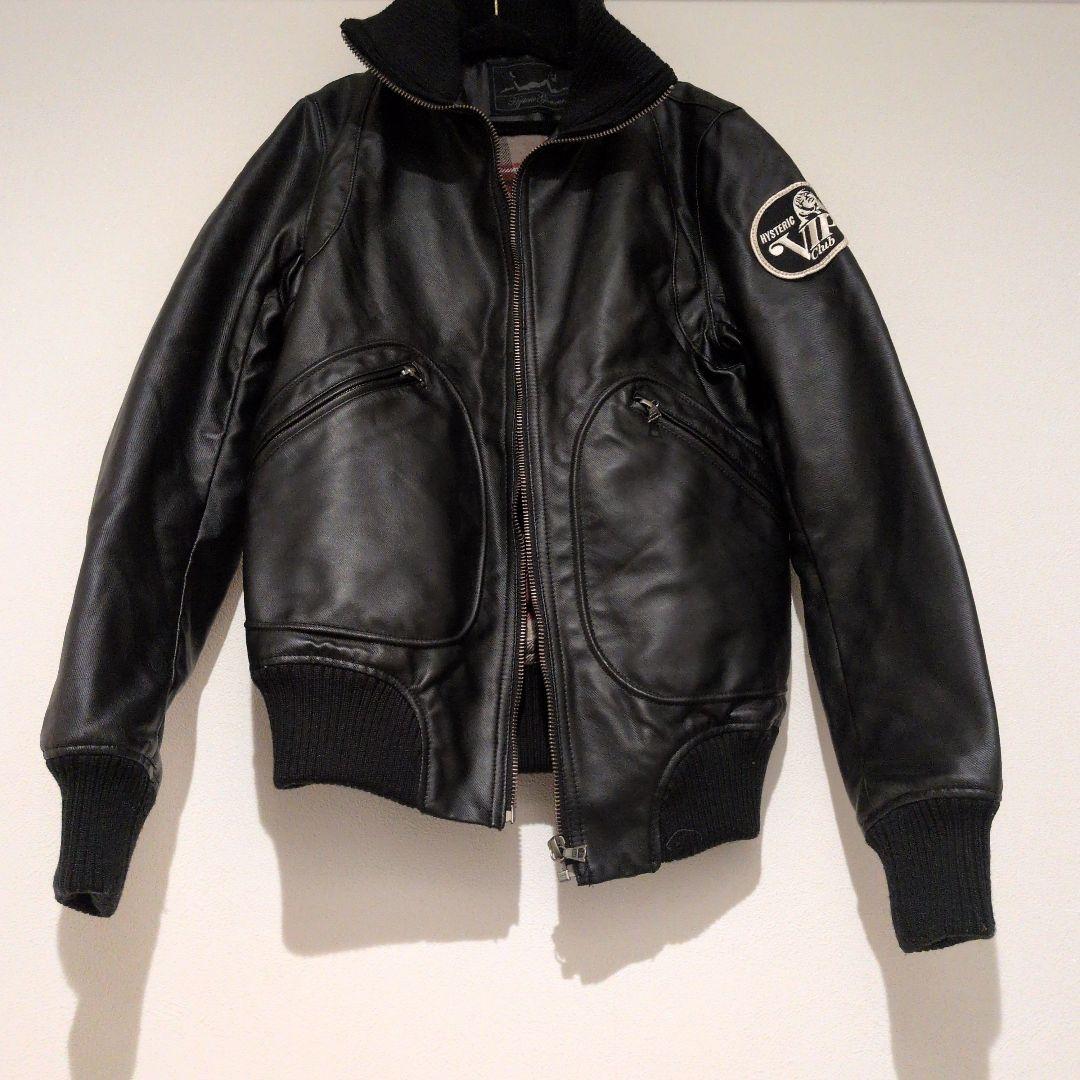 ヒステリックグラマー ライダースジャケット　レザー　アウター