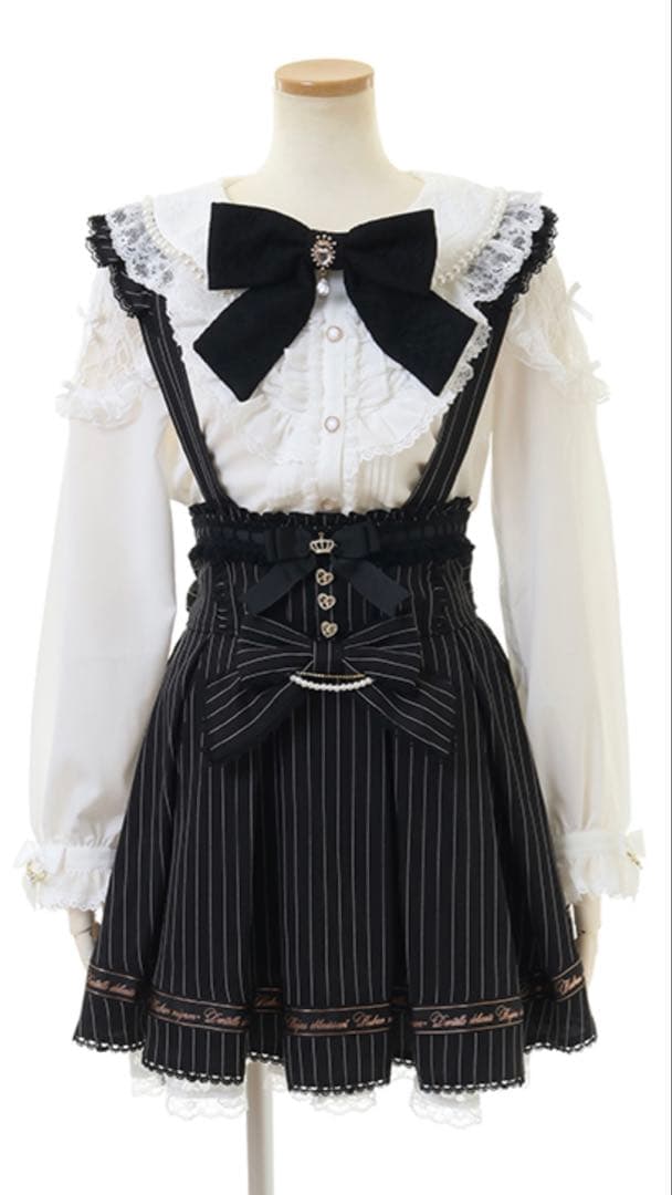 LIZ LISA ブラウス　ラッフルサスペンダー付スカート