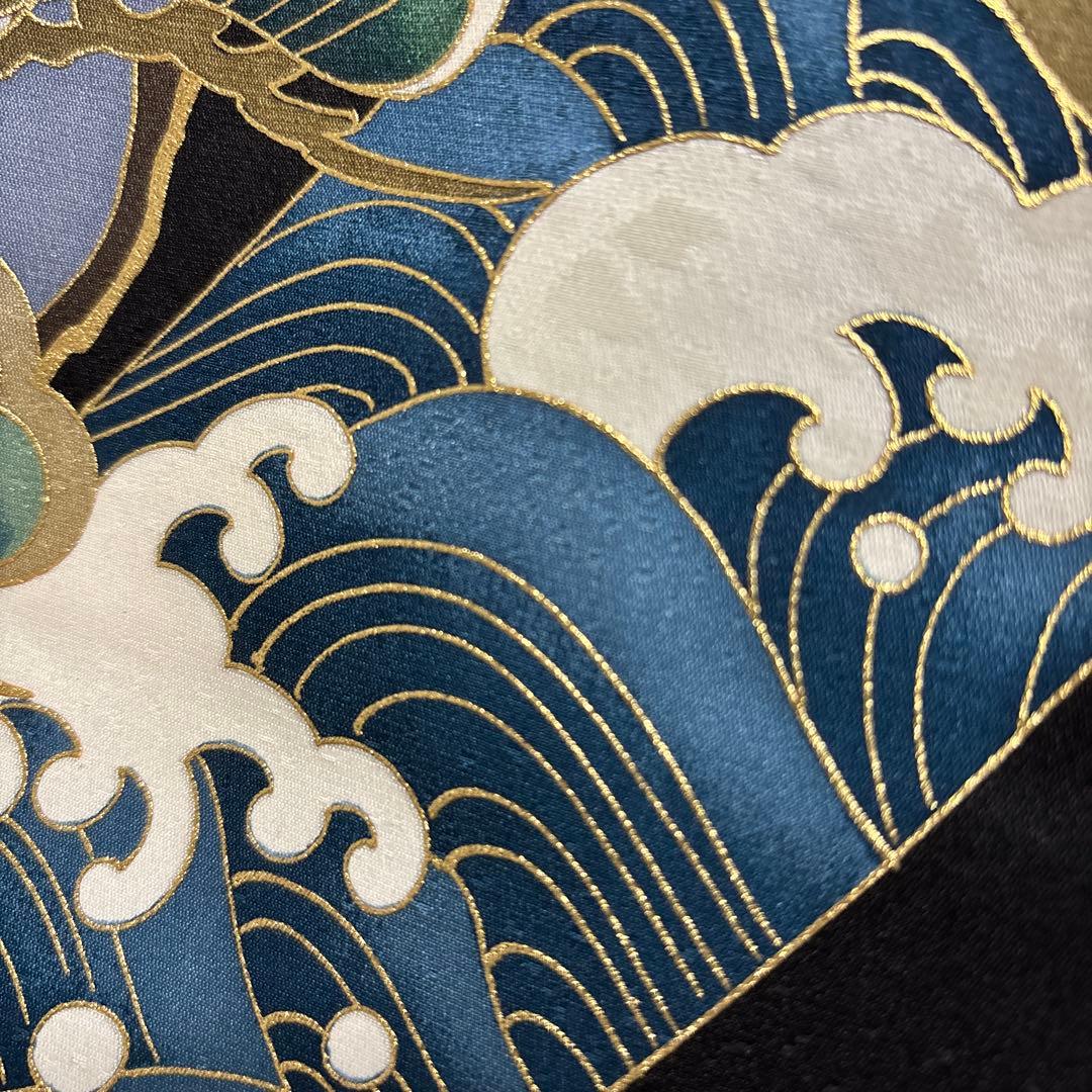 No.15 正絹男の子お祝い着　産着 長襦袢付き　のしめ 七五三