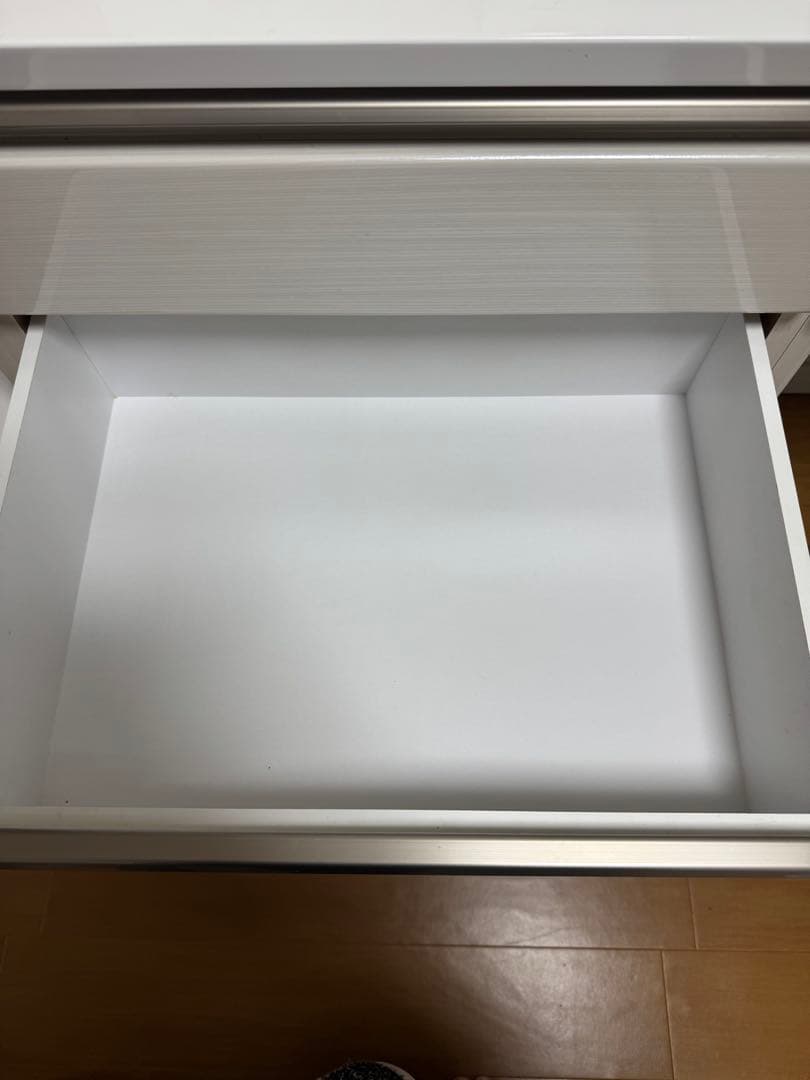 (幅)180cm キッチンボード/チェスト/食器棚/ホワイト