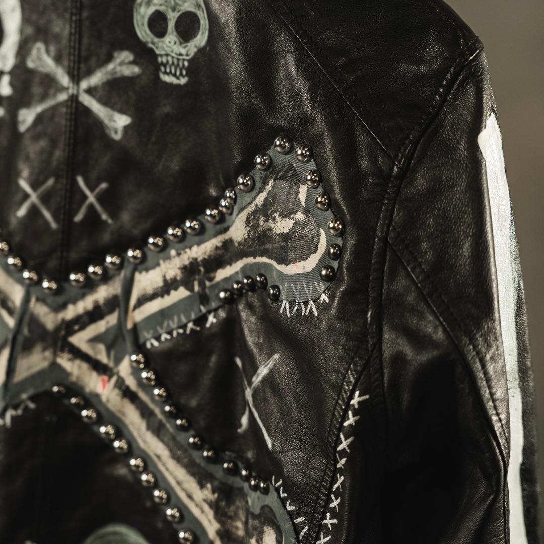 鋲ジャン　レア　カスタムライダース　レザーライダース