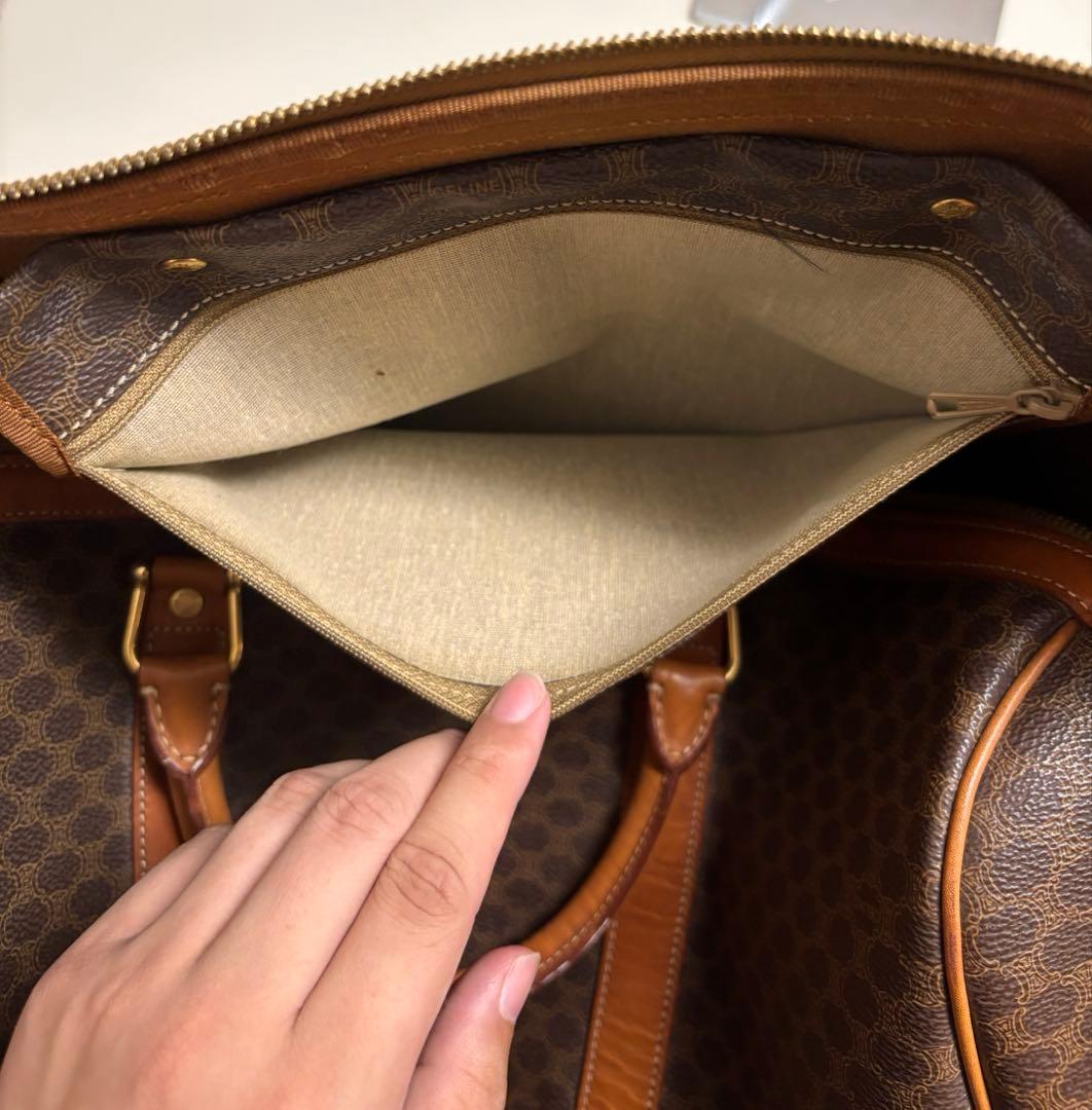 CELINE セリーヌ　ボストンバッグ　トリオンフ　マカダム柄