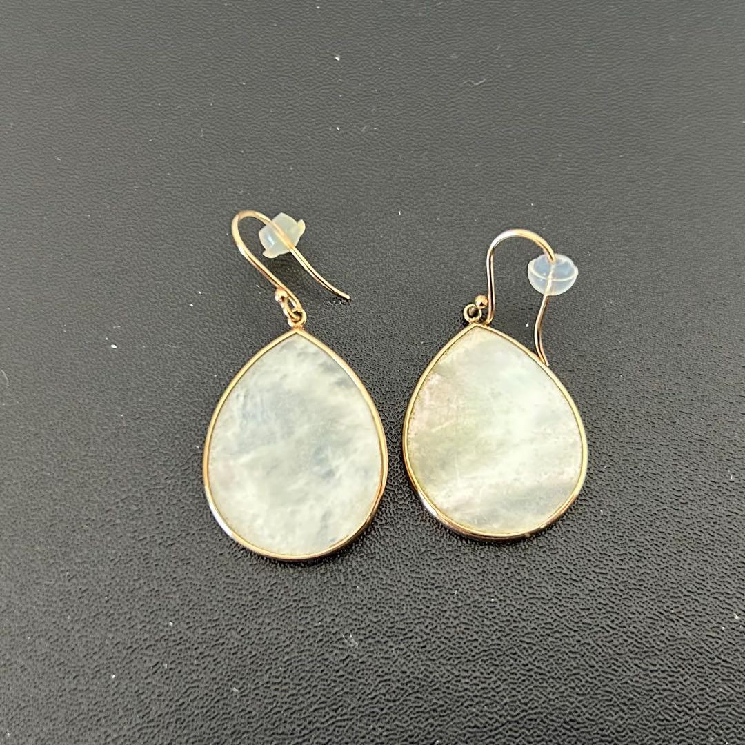 【保証書付き】COCOSHNIK(ココシュニック)•ピアス•白蝶貝•YG•美品