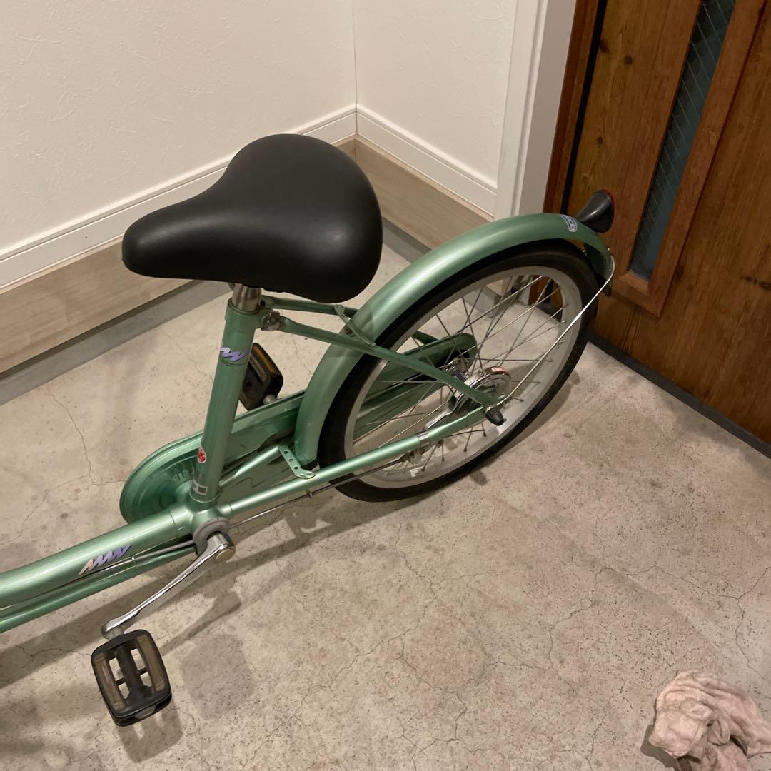希少車◾️ブリヂストン ミンナ 前2輪後1輪 大人用3輪車 自転車　グリーン