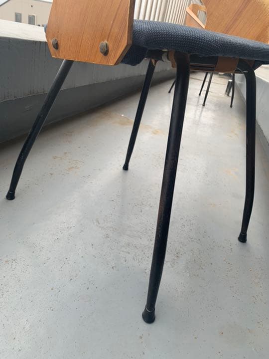60'S UK or Euro Vintage アイアンレッグ ダイニングチェア