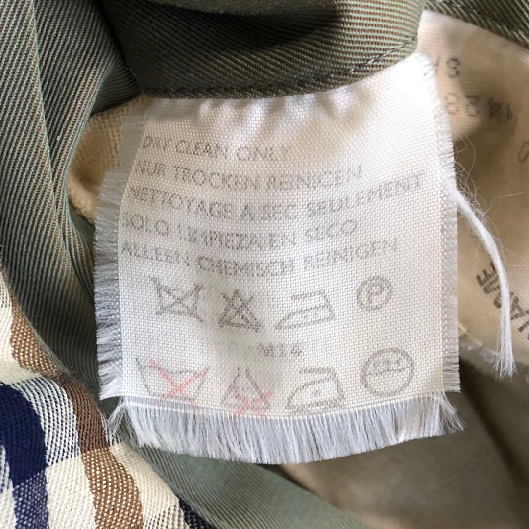 アクアスキュータム 玉虫色 トレンチコート クラブチェック XL位