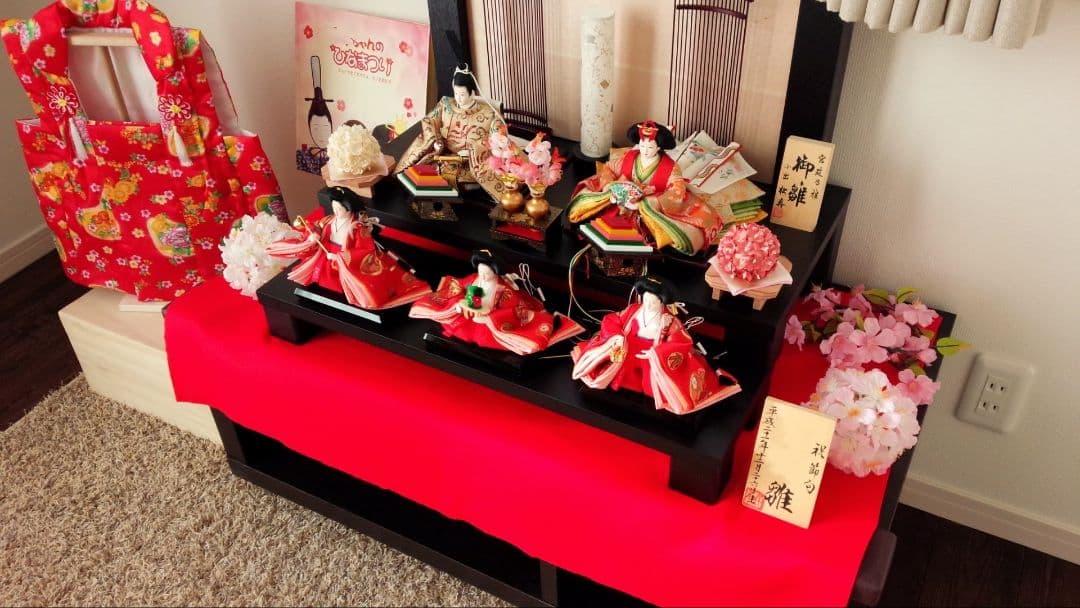 【美品】小出松寿作　雛人形　親王飾り 三段セット