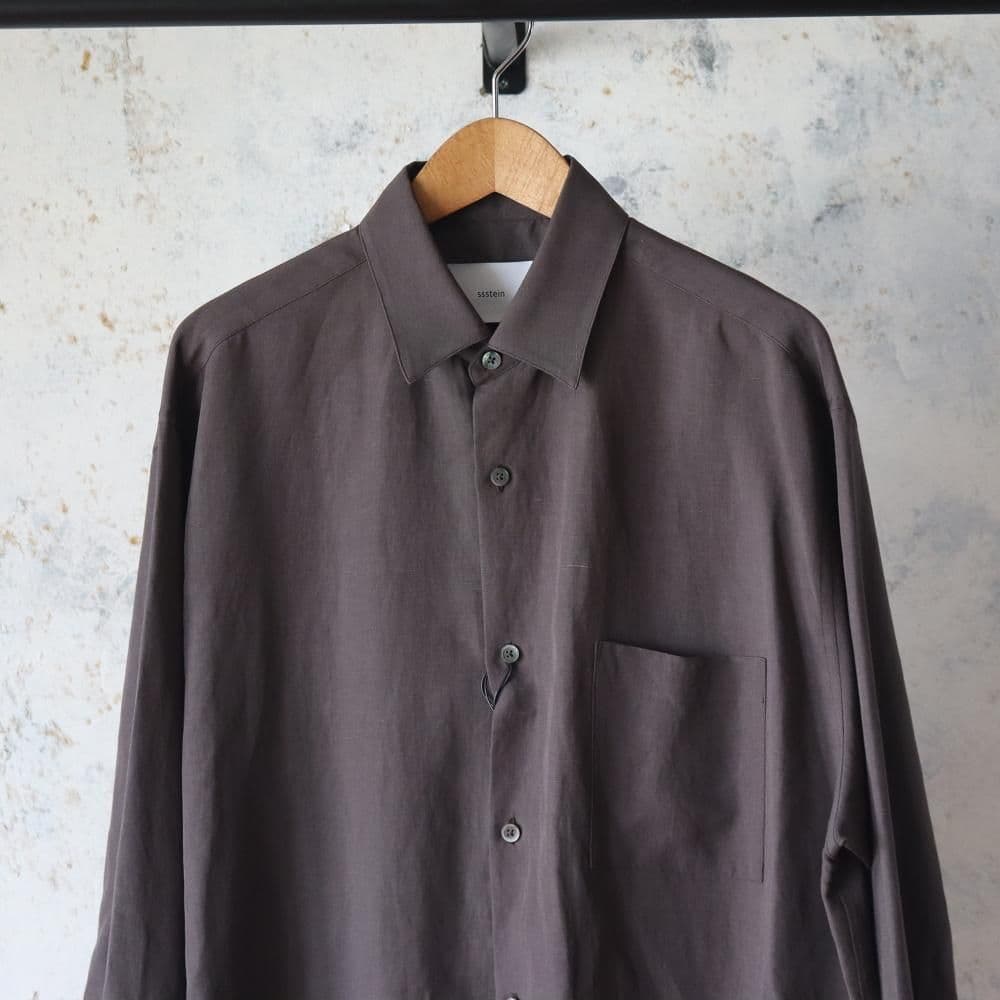 トップス stein 25AW R/L OVERSIZED DOWN PAT SHIRT