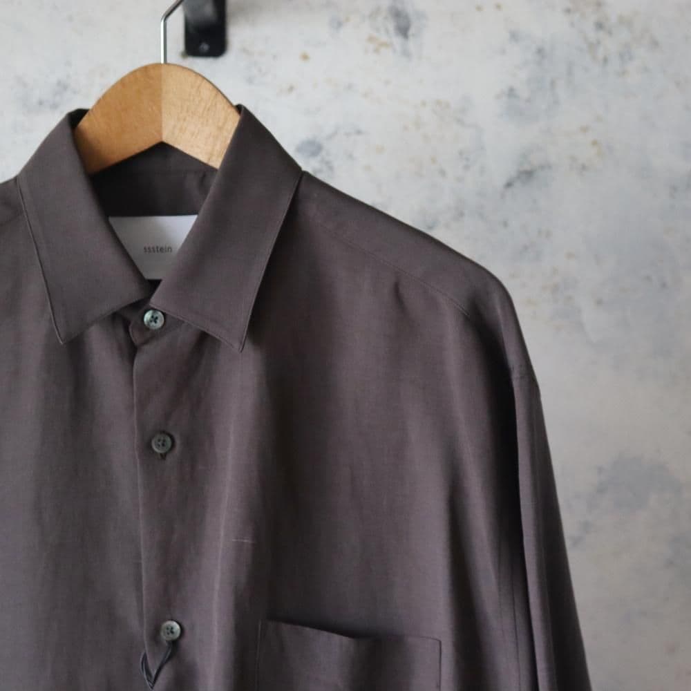 トップス stein 25AW R/L OVERSIZED DOWN PAT SHIRT