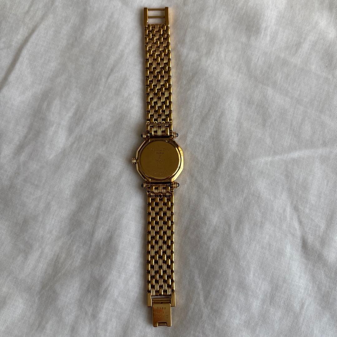 【稼働品】Christian Dior レディース腕時計内周15.5cm 調整可