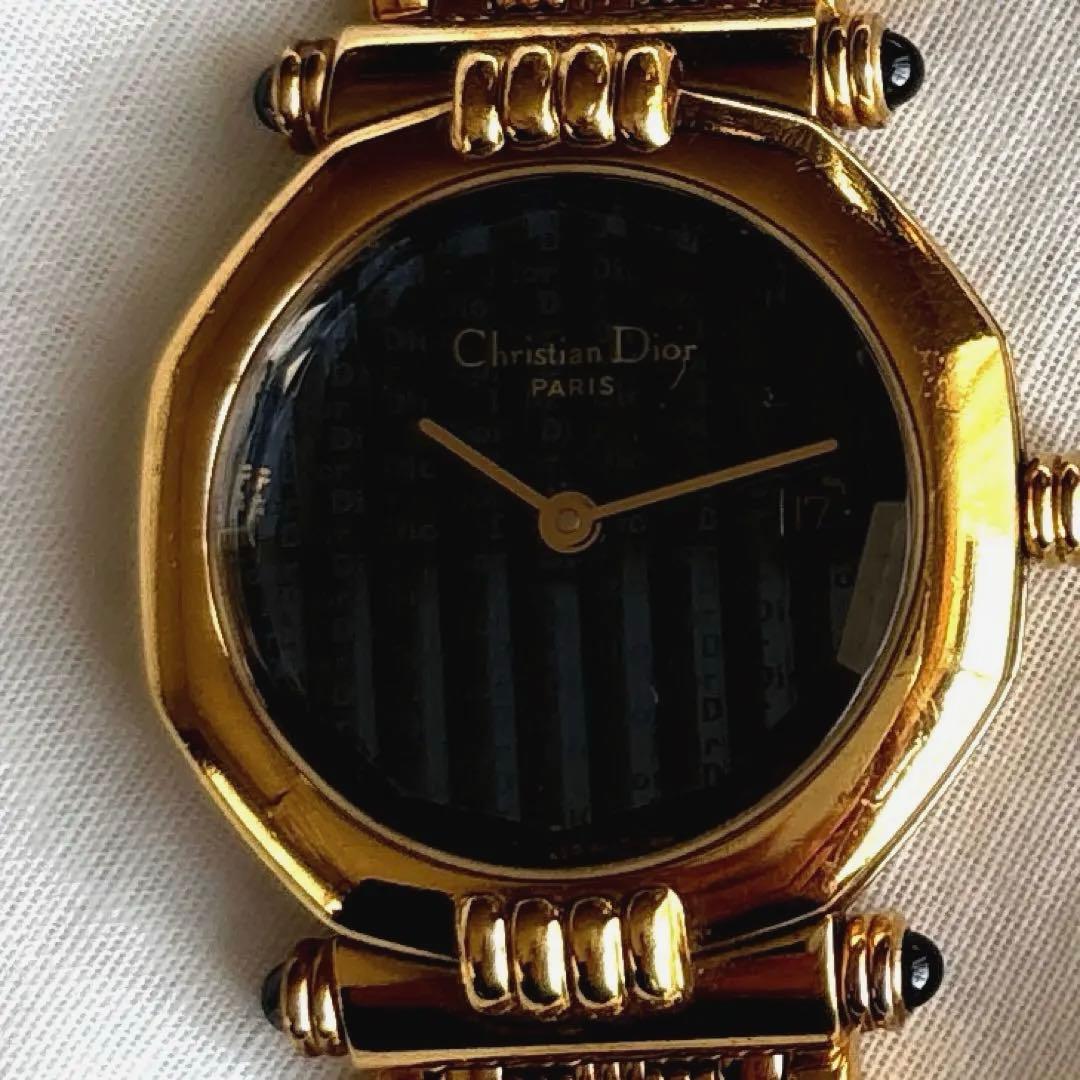 【稼働品】Christian Dior レディース腕時計内周15.5cm 調整可