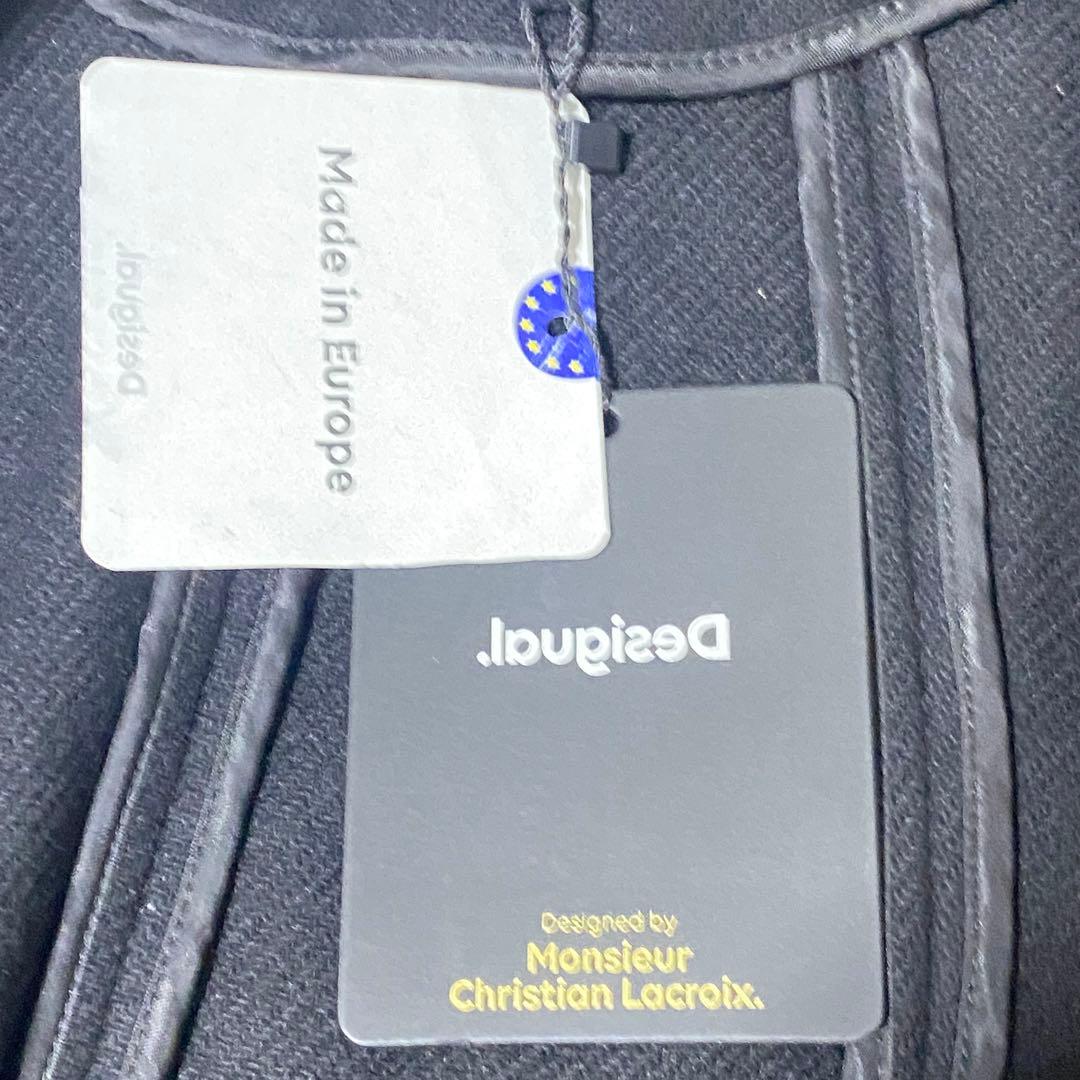 新品❤️Desigual×ラクロワ 薔薇刺繍 ロングコート Mサイズ 女優襟