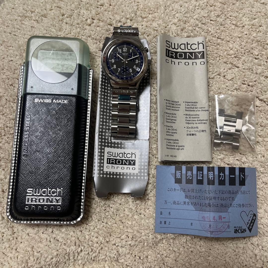 「希少❗️未使用品」SWATCH スウォッチ　アイロニークロノグラフ※電池交換済み