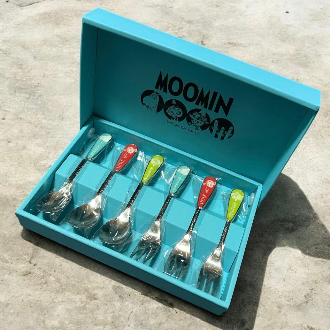 【新品未使用】moomin ムーミン　食器　カトラリー　セット　箱付き　ギフト