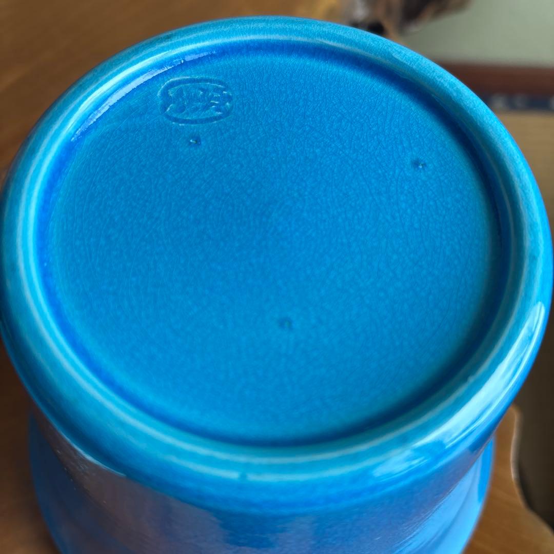 【新品】末広水指 浅黄交趾 御室窯 茶道具 共箱