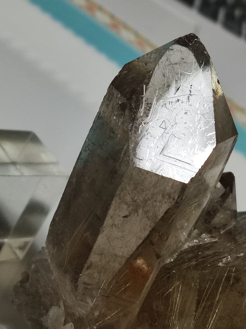 パワーストーン　天然石　ルチルクォーツ　レコードキーパー入り　399g　N377