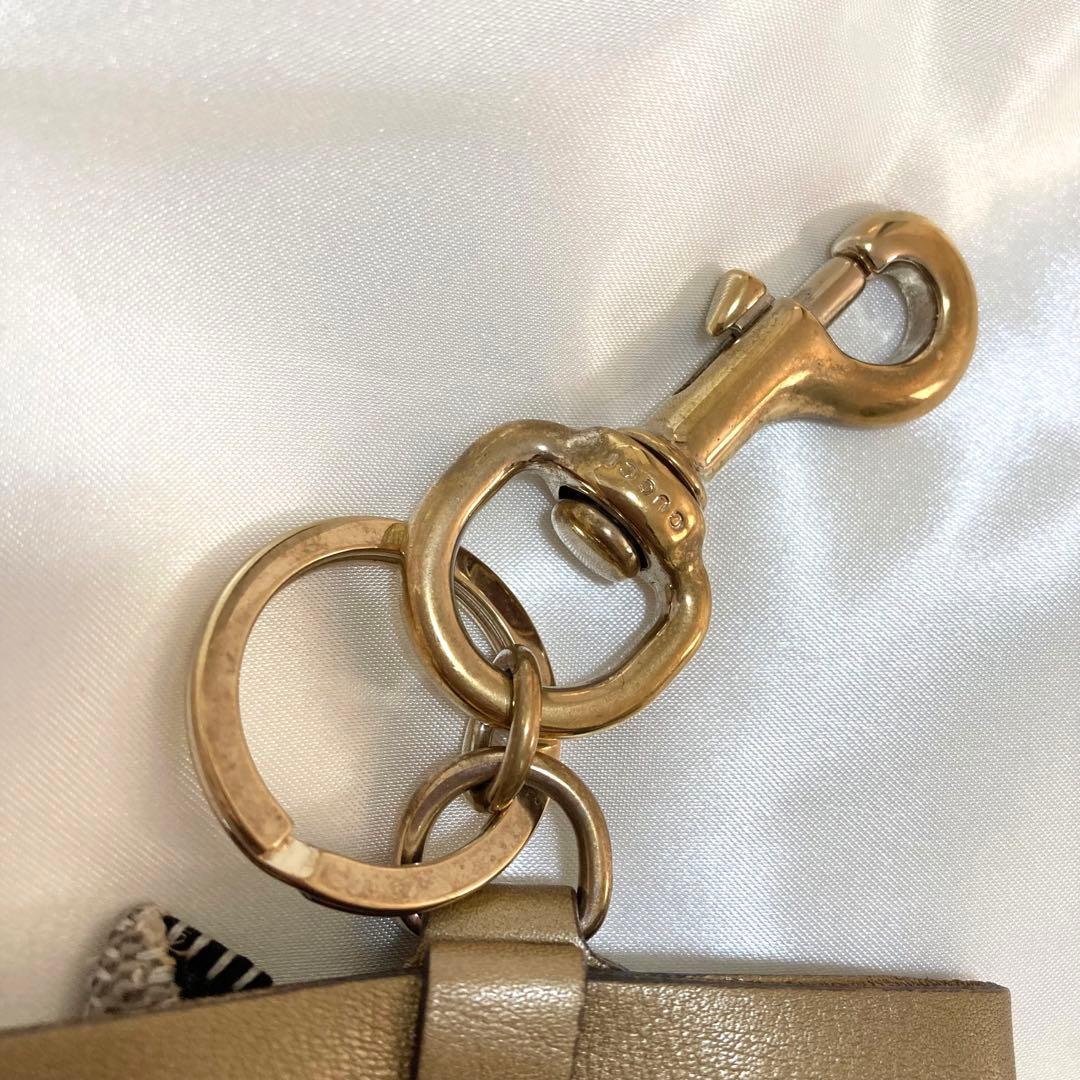 GUCCI グッチ グッチョリ チャーム フレンチブルドッグ GG柄 リボン