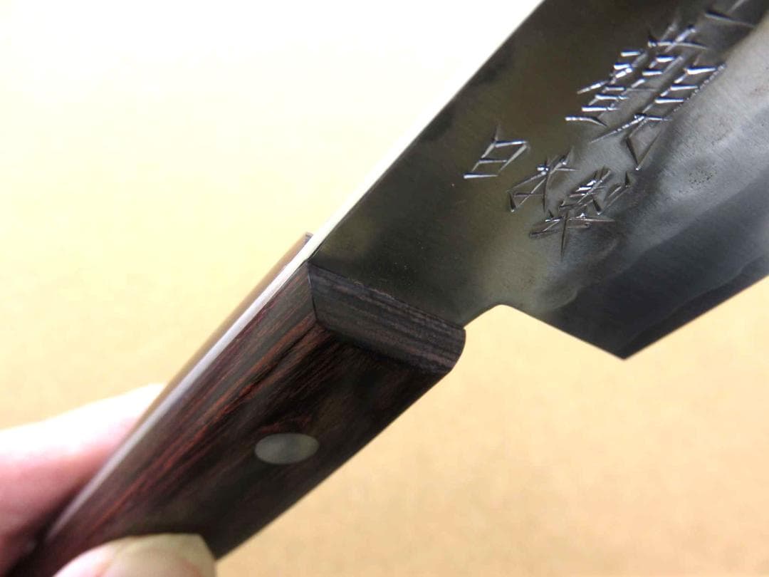 関の刃物 菜切り 薄刃包丁 165mm 鎚目鍛造 本割込 3層鋼 野菜切り 両刃