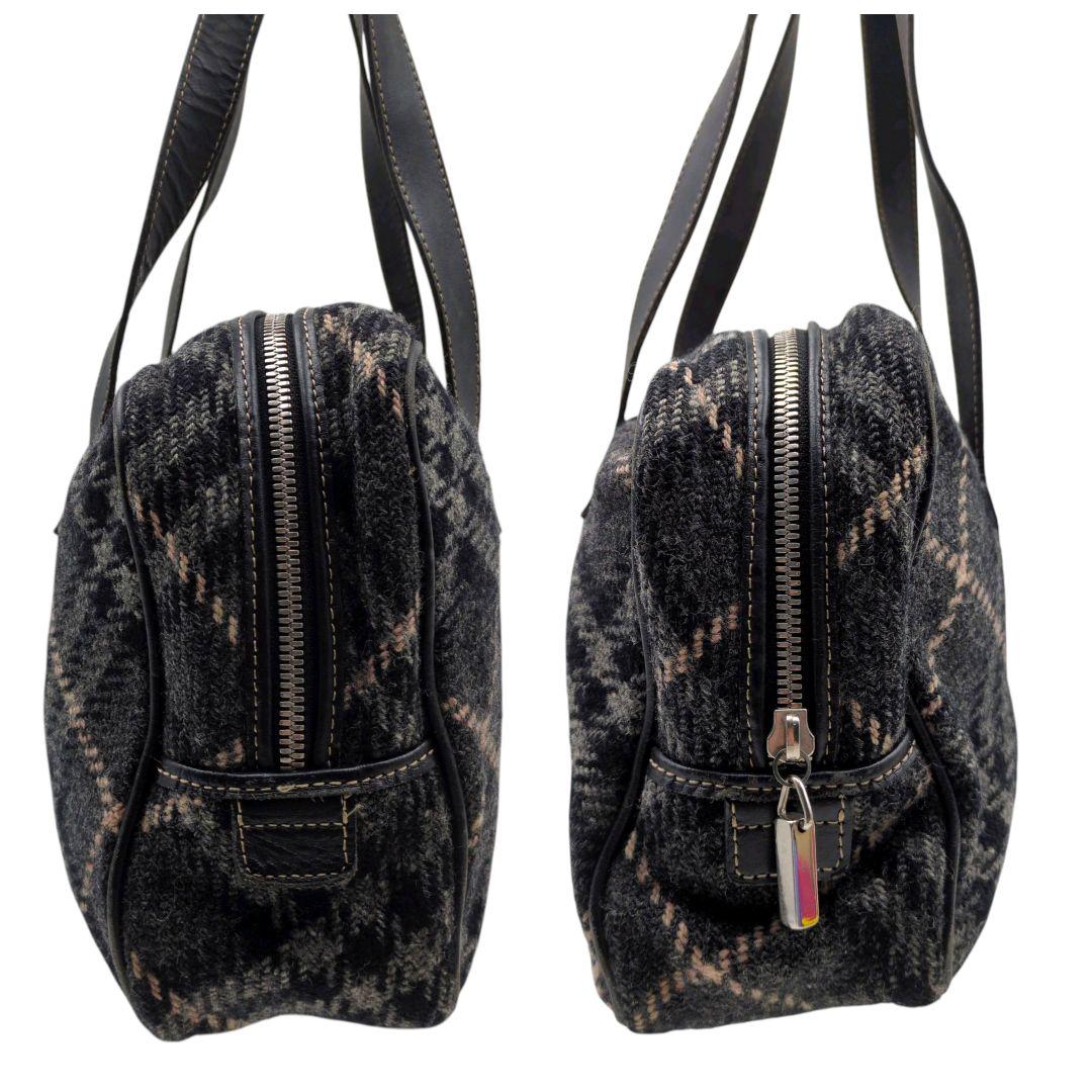 BURBERRY　ミニボストンバッグ　トートバッグ　チェック　1177