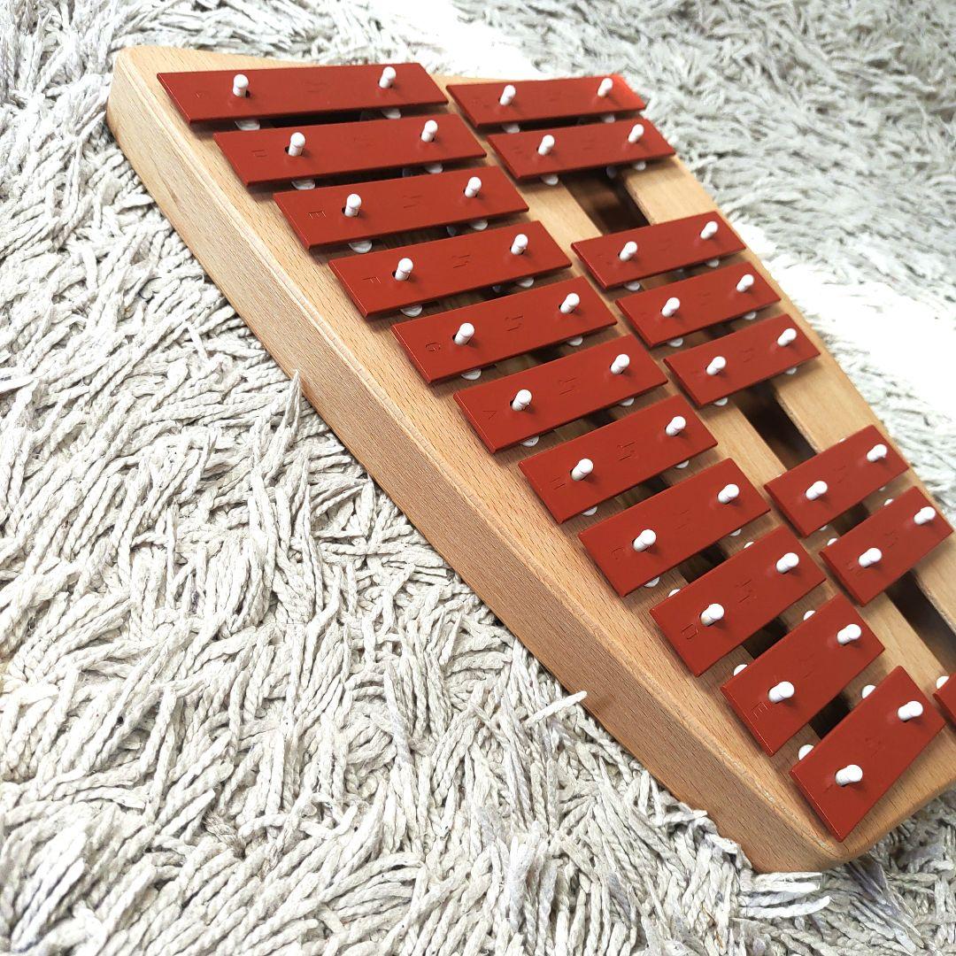 【美品】メタルフォン 赤 2段 NG30 SONOR ゾノア社 正規品　鉄琴