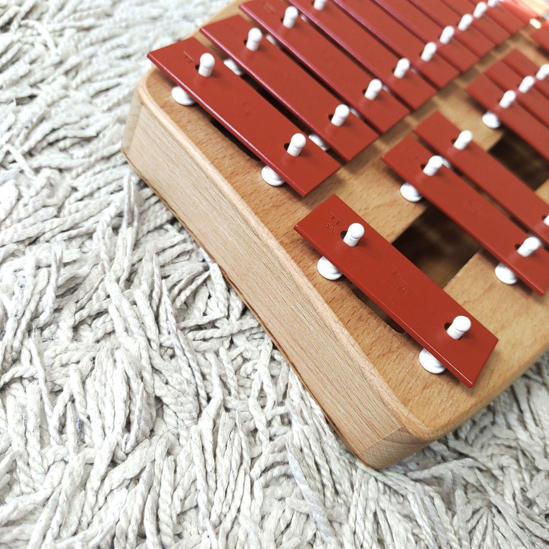 【美品】メタルフォン 赤 2段 NG30 SONOR ゾノア社 正規品　鉄琴