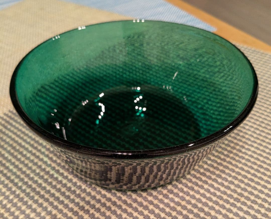 横山秀樹　ボウル　浅鉢　吹きガラス　硝子工芸