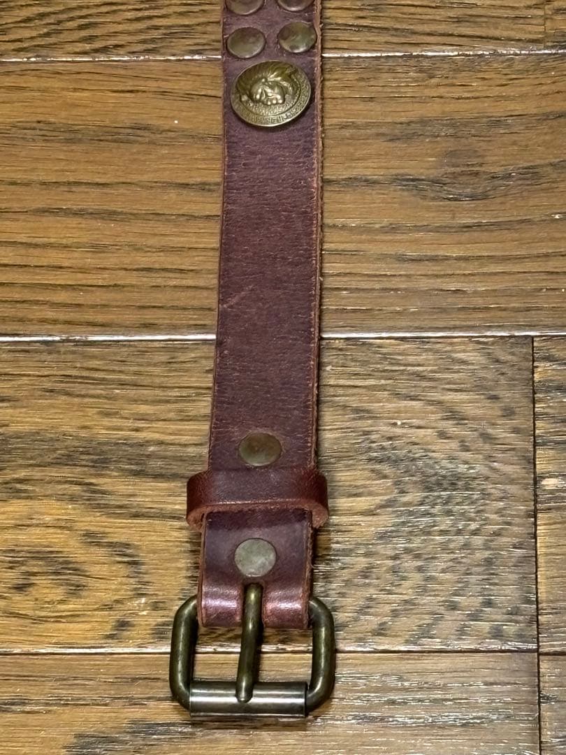 【新品、未使用】RRL/ダブルアールエル /&スタッズ ナローベルト
