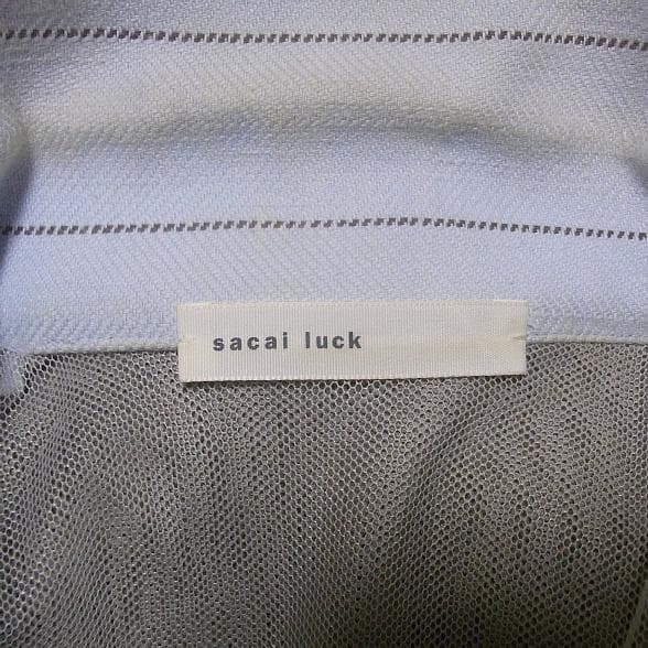 sacai luck サカイ ニット切り替え ドッキング ライダース ジャケット