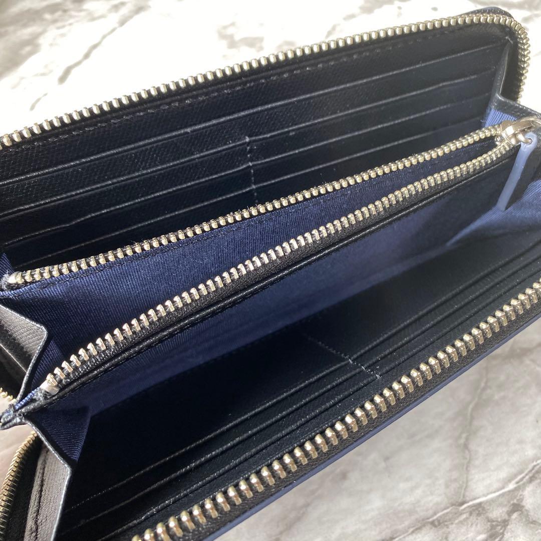 2493【新品★定価2.7万円】アニエスベー★長財布★メンズ★ブラック★ラウンド