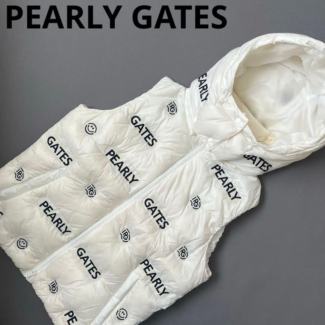 PEARLY GATES パーリーゲイツ　ダウンベスト　ニコちゃん　スマイル　M