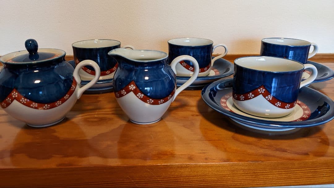 源右衛門　染錦梅小紋　カップセット