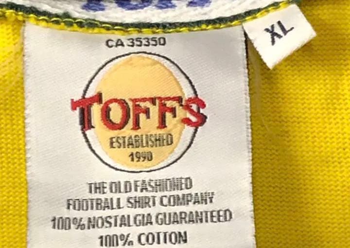 TOFFS クラシック　ブラジル代表 サイズXL