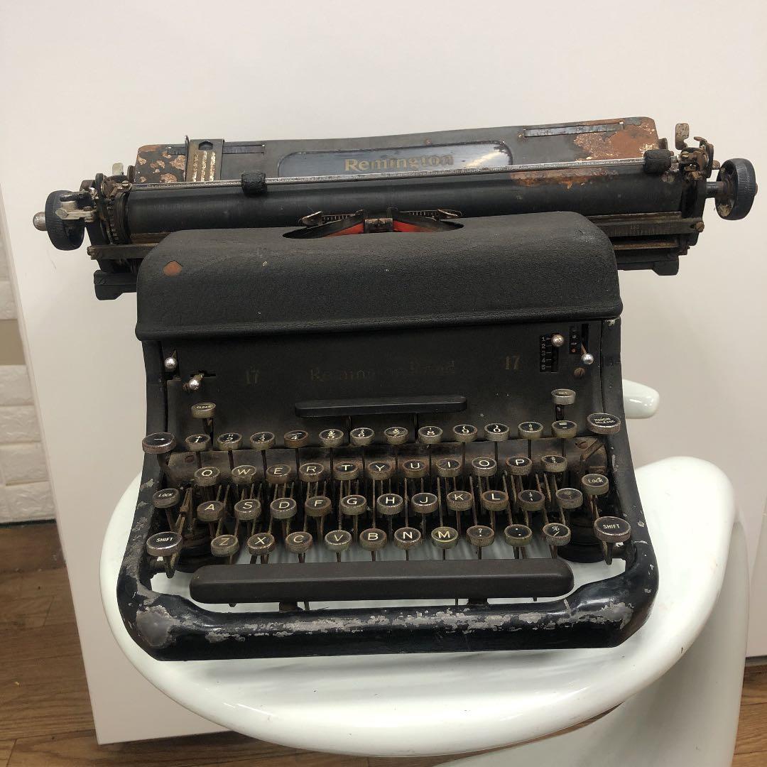 早乙女一弘 アメリカレミントン製タイプライター、ジャンク品アンティーク