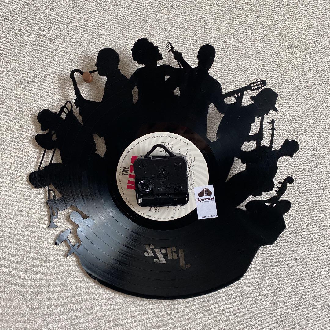 新品❗️Re_Vinyl ウォールクロック jazz