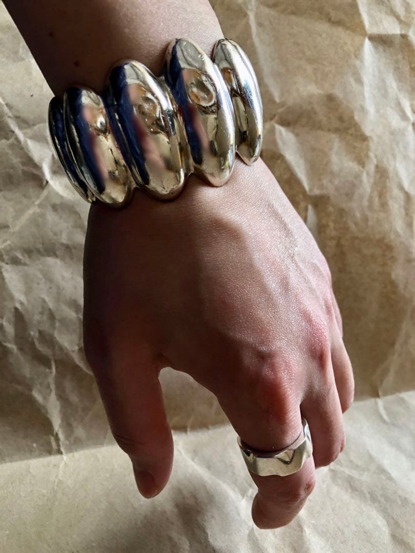 メキシコ製 vintage 925 シルバーバングル taxco