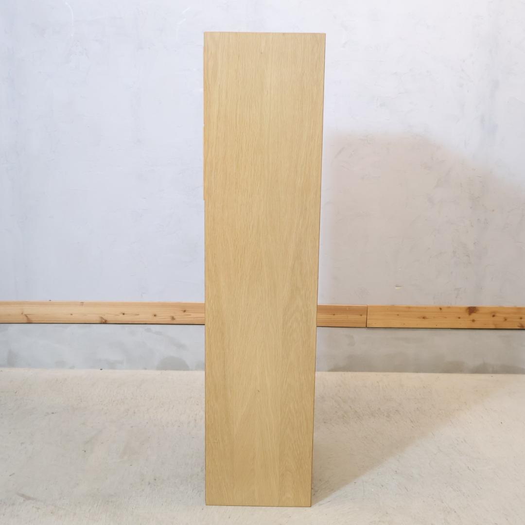 無印良品 MUJI オーク材 スタッキングシェルフ 3段・1列 引出し付シェルフ