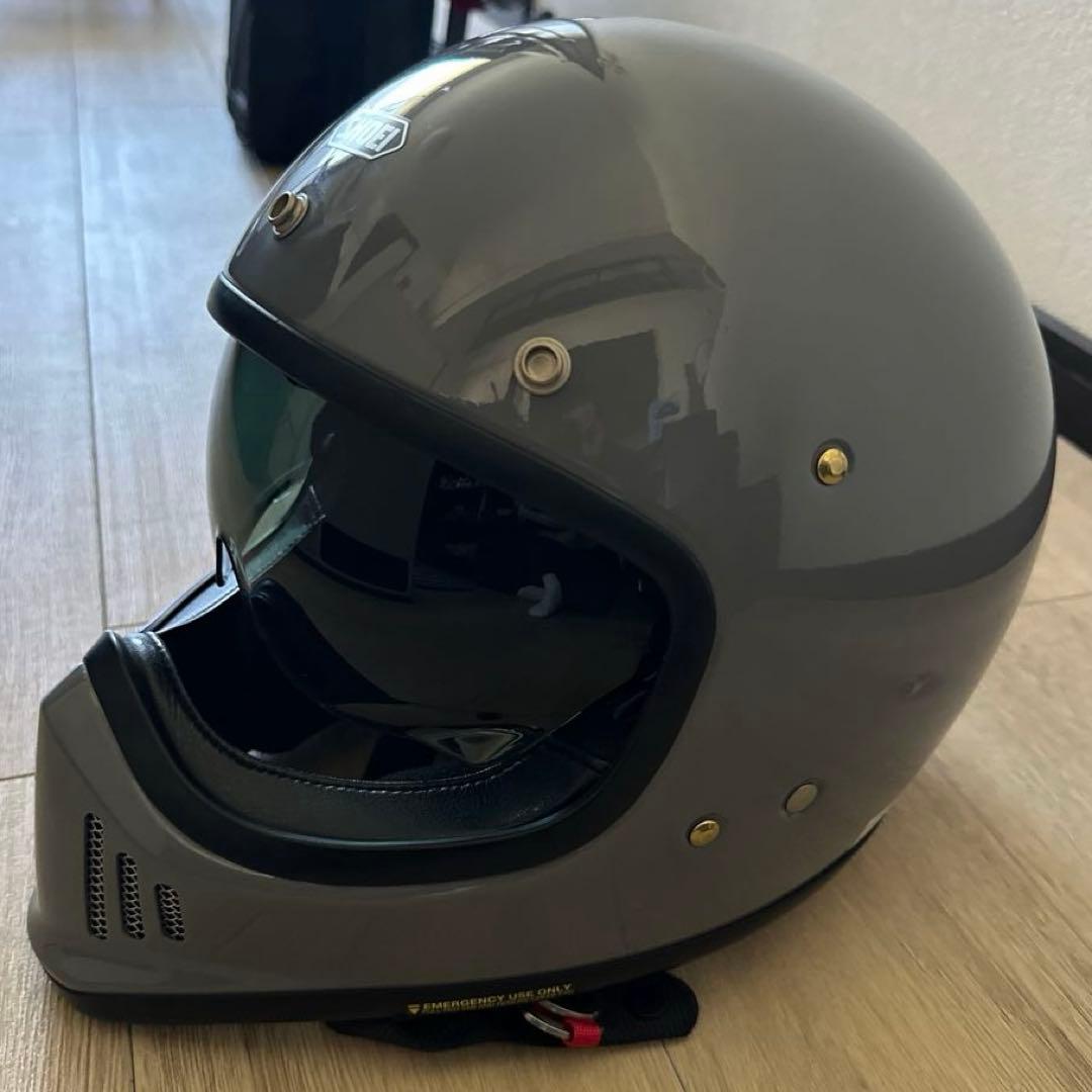 SHOEI exZERO ヘルメット/Lサイズ/グレー/スモークシールド付き