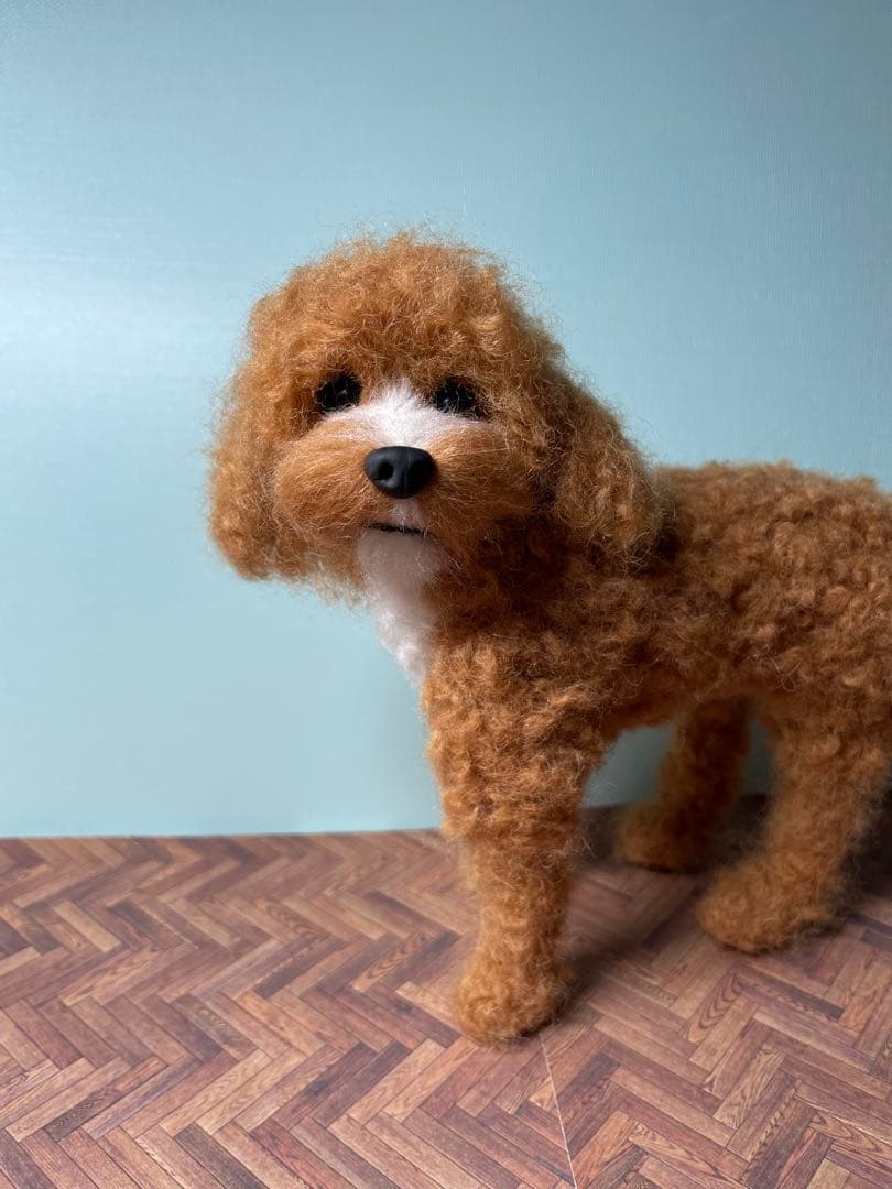 羊毛フェルト　犬　キャバプー　MIX犬