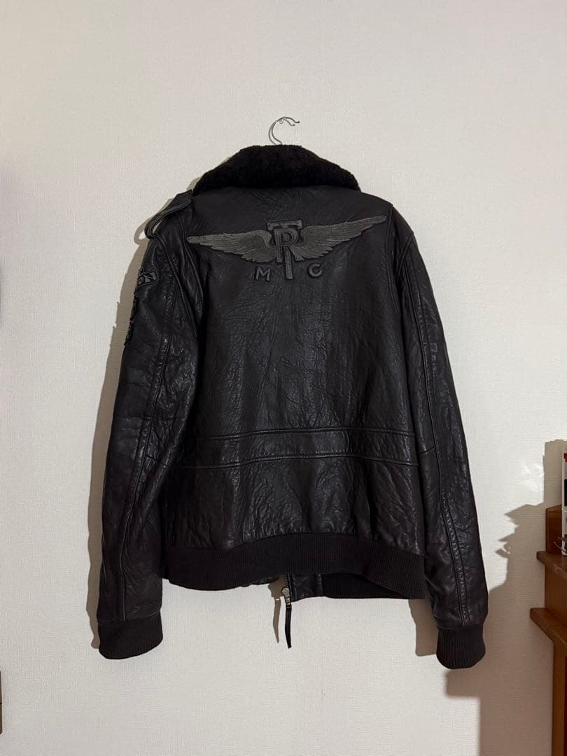 TRUE RELIGION レザージャケット　ファー付き
