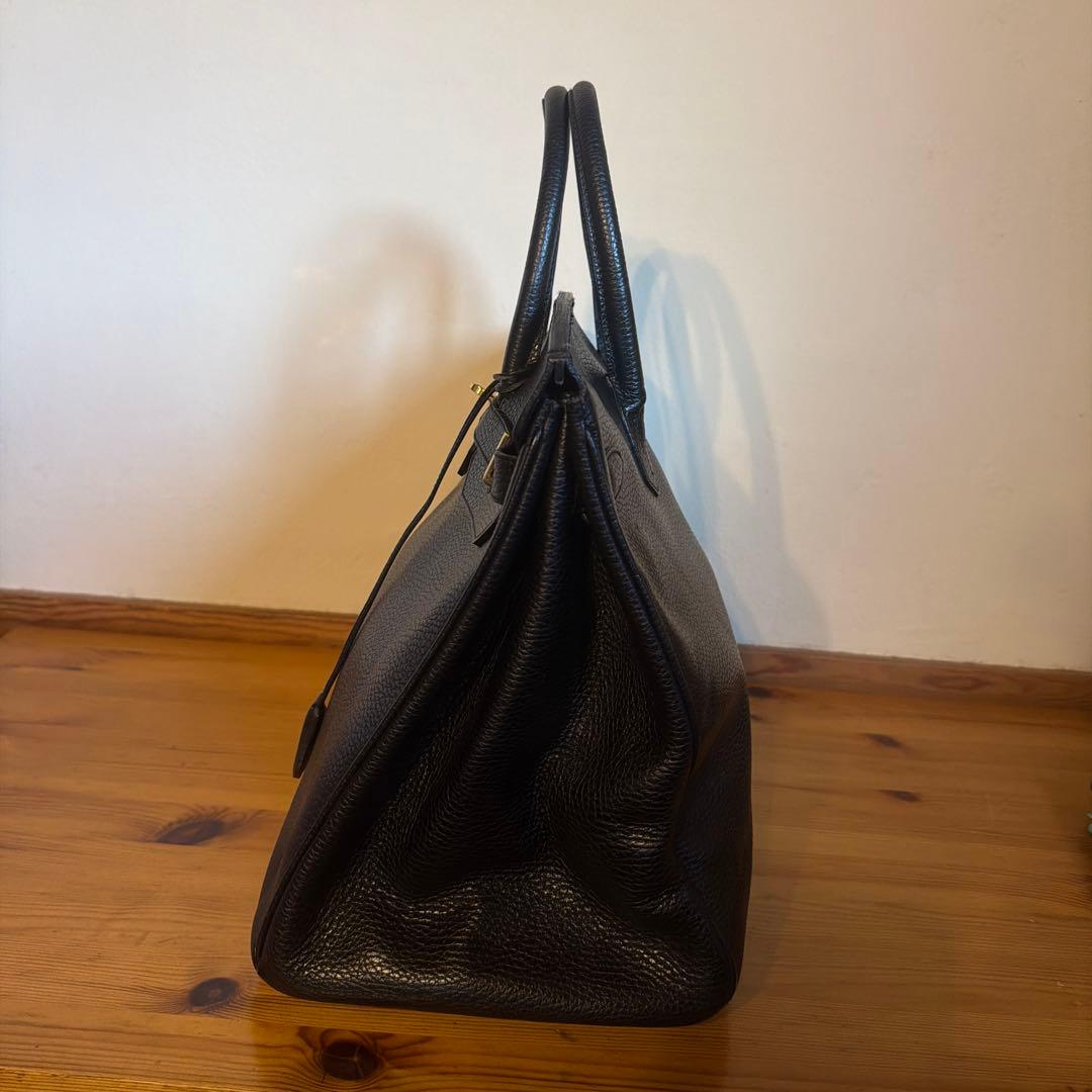 美品HIGH CLASSブラックレザートートバッグ