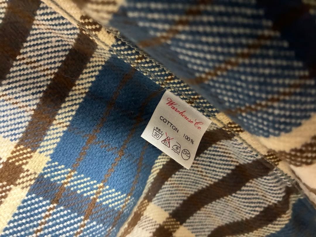 WAREHOUSE ネルシャツ M(15-15 1/2) 2枚セット
