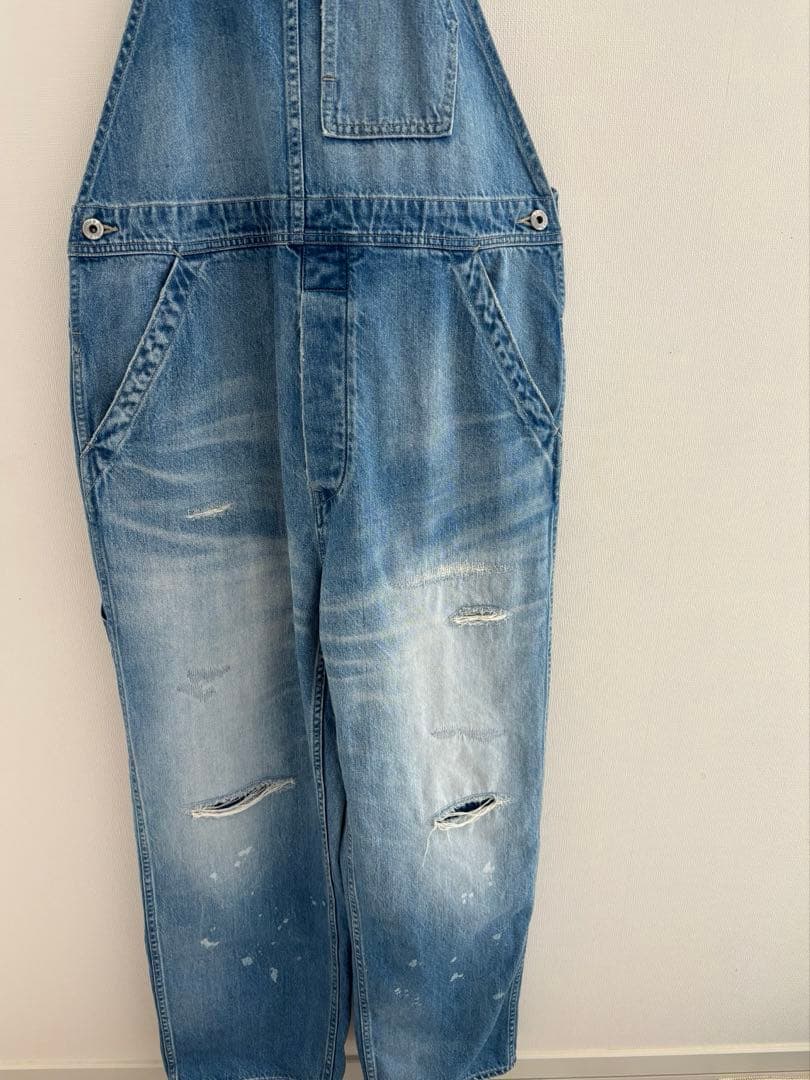 ジョンブル HARD WORKER オーバーオール　デニム　Ｓ　美品