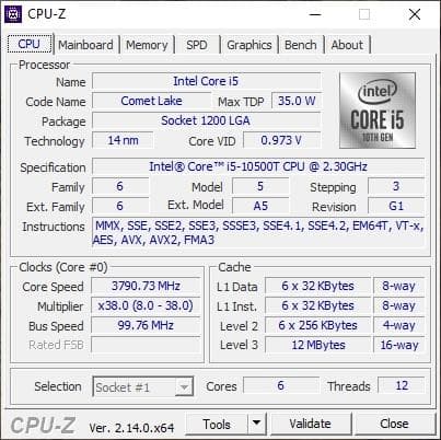 Intel Core i5-10500T 2個セット
