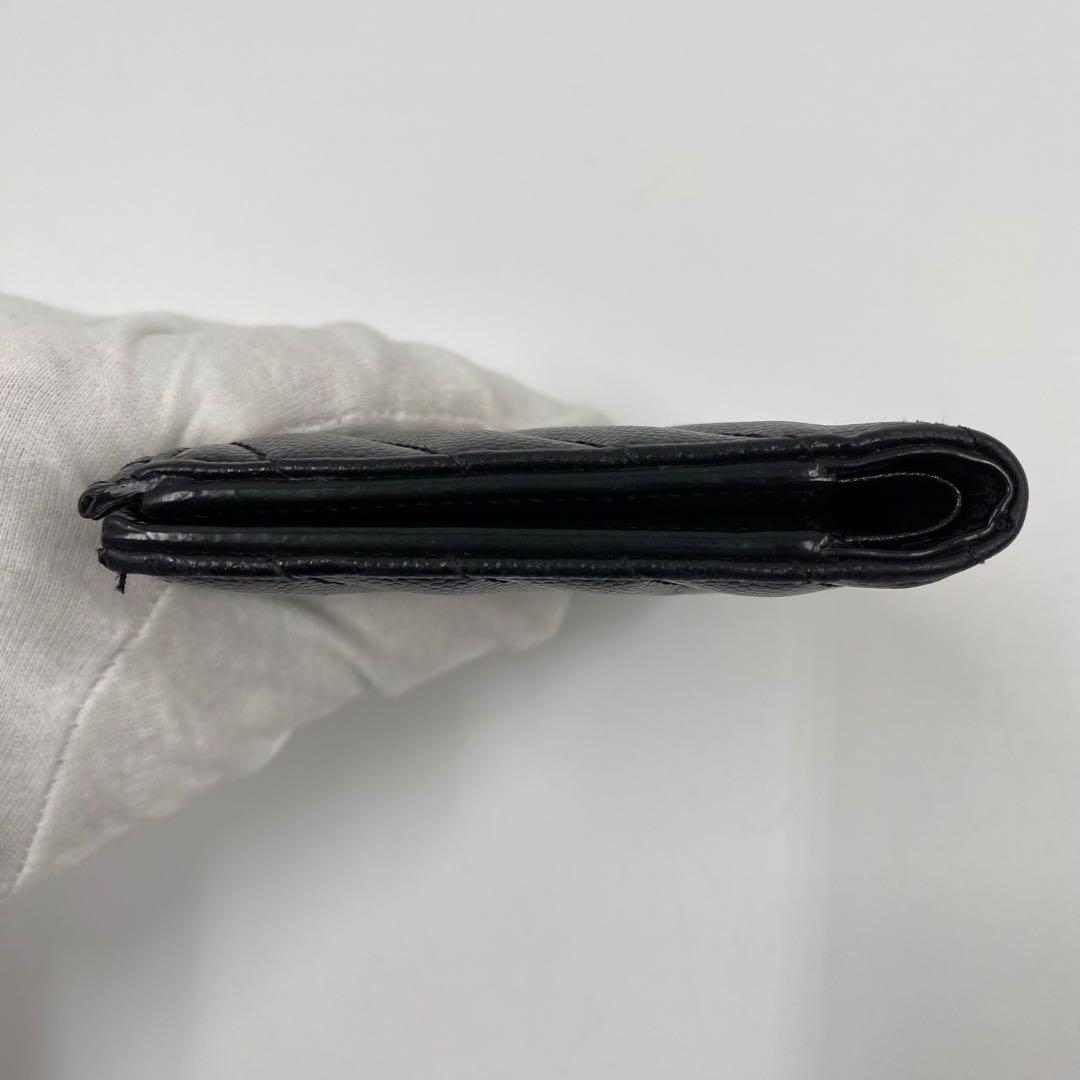 SAINT LAURENT 二つ折り財布　レザー　ブラック VSLロゴ