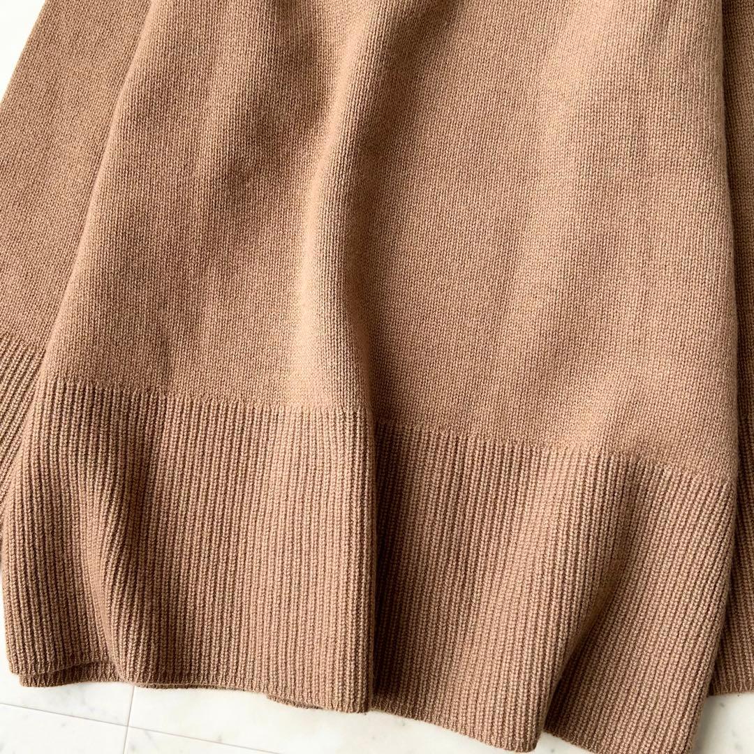 極美品 セオリー カシミヤ100% タートルネックニット ブラウン キャメル