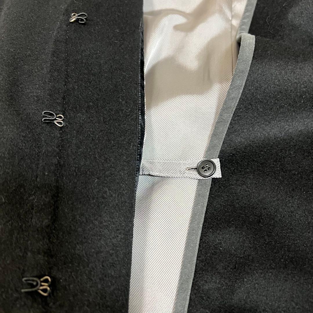 美品✨イネド カシミヤ100% フーデッド ロングコート ベルト ブラック S