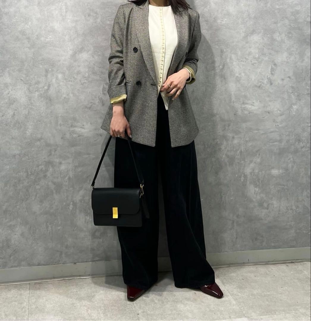 ballsey ウールポリエステルパールコンビ 2-wayプルオーバー　ニット